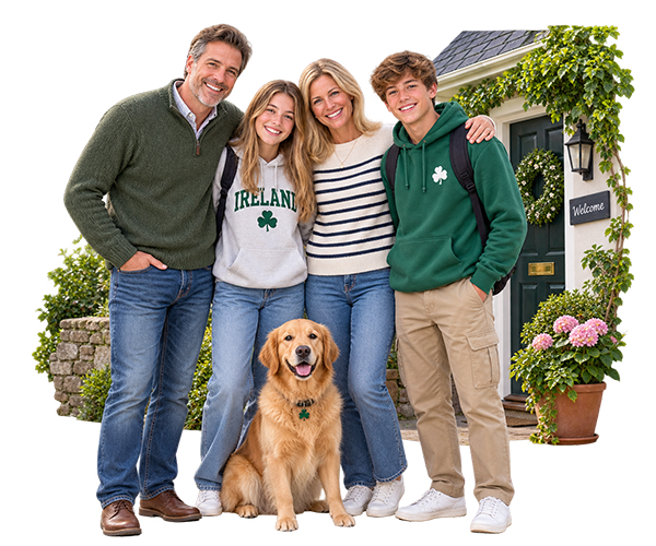 Familia anfitriona irlandesa para el programa de verano en Irlanda